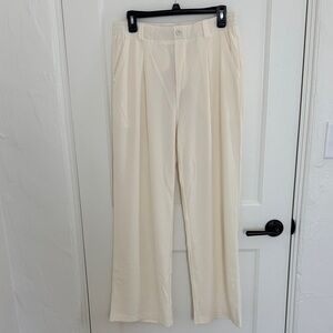 Elegant Cream Women's Pants